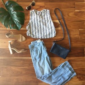 Abercrombie & Fitch High Rise Denim Culottes